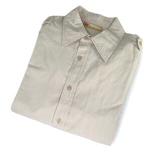 Red-Ox Nurse Pin-up Girl Tan Button-Front Shirt